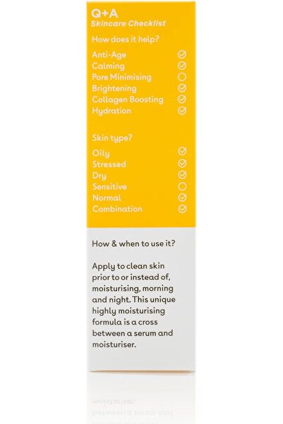 Q+A Vitamin C Brightening Serum 30 ml (Unisex) - For acne-prone, combination, dry, normal, oily skin