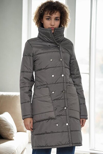 Dewberry Z6647 معطف-أنثراسيت-1