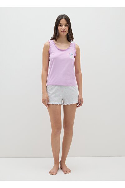 Ovs بيجامة نسائية من القطن الخالص متعددة الألوان بقصّة عادية