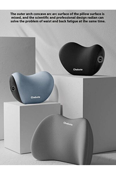 GENERAL Car Neck and Back Cushion Lumbar Support Pillow for Office Chair and Car Seat