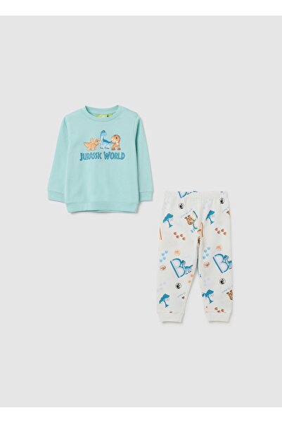 Ovs Children's pyjamas in pure blue cotton regular fit