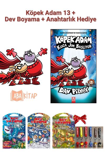 Yağmur Çocuk Köpek Adam 13 Koca Jim Başlıyor + 1 ad. Dev Boyama + 1 ad. Anaht...