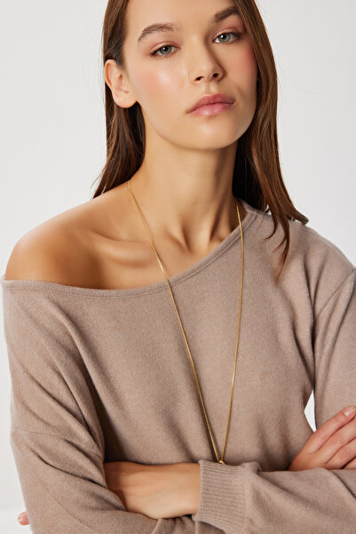 Lovelyİstanbul Wide Collar Soft Blouse Lub0286 Vi̇zon