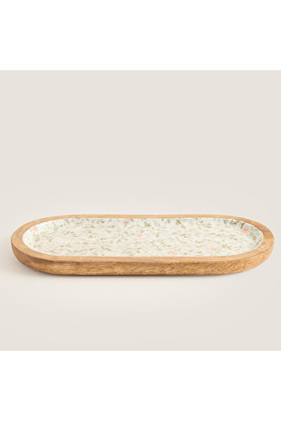 Chakra Carina Sunum Tabağı 36x16cm Natural