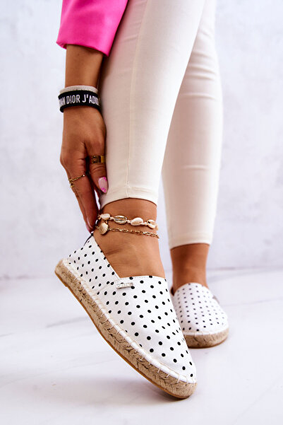 Big Star Shoes Women's Espadrilles with Polka Dots Big Star JJ274870 White 39
