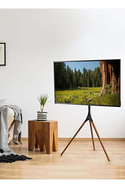 POWER حامل تلفزيون من 32 إلى 70 بوصة، حامل أرضي قابل للتعديل لأجهزة تلفزيون L...