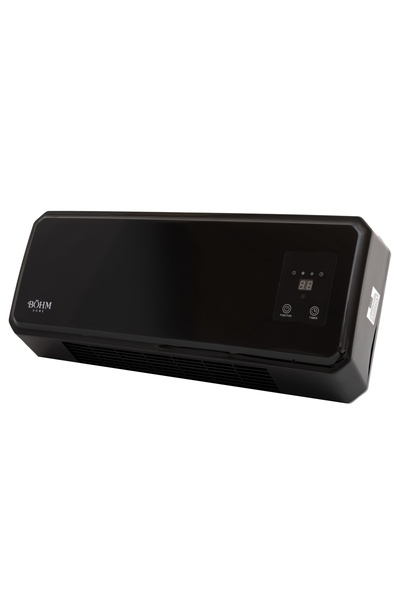 BÖHM Wall-mounted fan heater with display and remote control BH2000BL, 20–25 m², 1000W-2000W