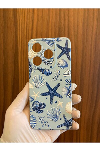 Newon Tecno Spark 10 Sea Shell Star Printed Inside Velvet Premium Silicone Phone Case (Ki5Q)