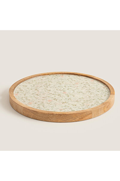 Chakra Carina Sunum Tabağı 30cm Natural