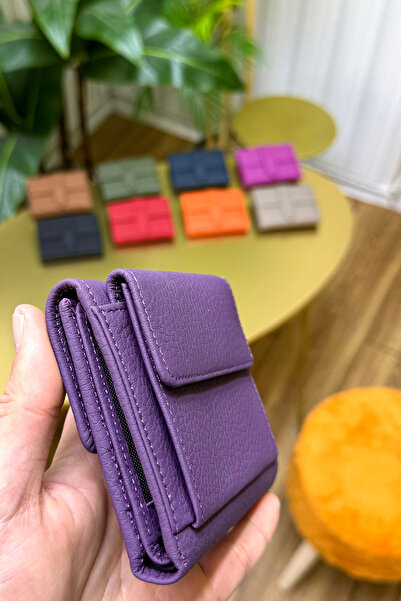 CüzCan Lily Purple Genuine Leather Women's Wallet Is Polite, Stylish and Convenient