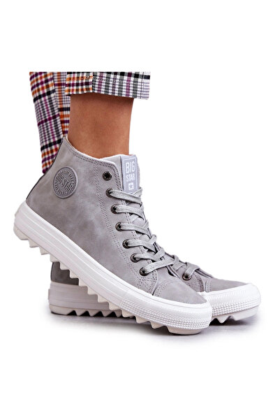 Big Star Shoes Women's sneakers big stars warm gray gray ee274114 38