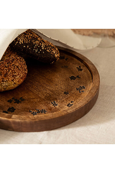 Chakra Alles Sunum Tabağı 25cm Natural