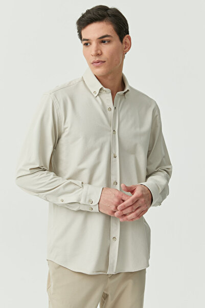 PAULMARK Κανονικό πουκάμισο με κουμπιά στο γιακά