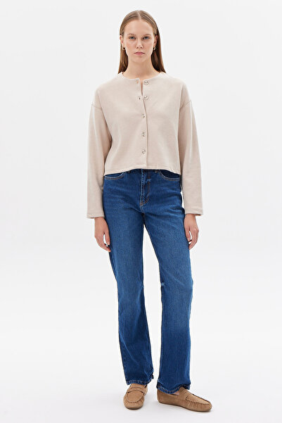 PAULMARK Pantaloni de damă cu talie înaltă