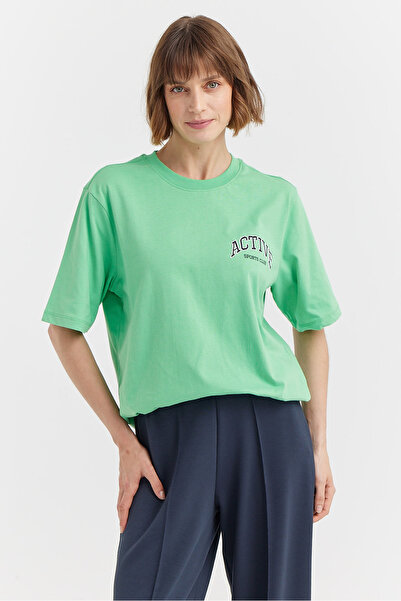 PAULMARK Women's Text Printed T-shirt