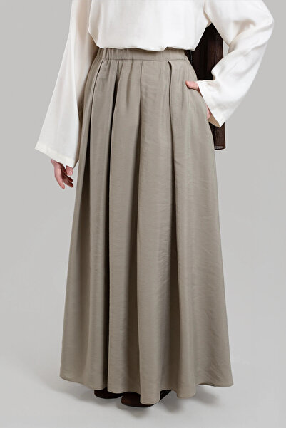 Lemaye Πλισέ φούστα Modal - Πέτρα