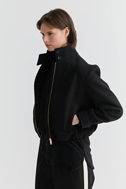 PAULMARK Women's Collar Detailed Slim Coat