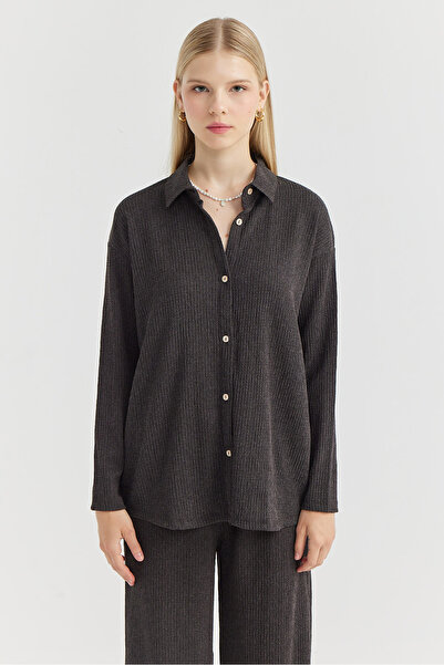 PAULMARK Γυναικείο πουκάμισο με υφή