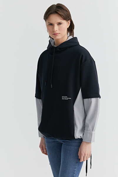 PAULMARK Жіночий деталізований світшот з капюшоном