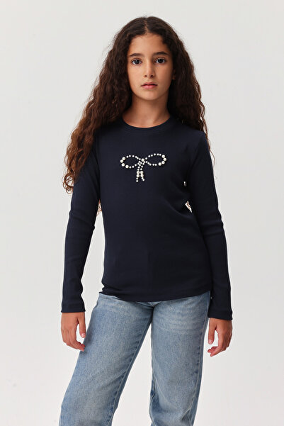 PAULMARK Girl's Pearl Detailed Blouse