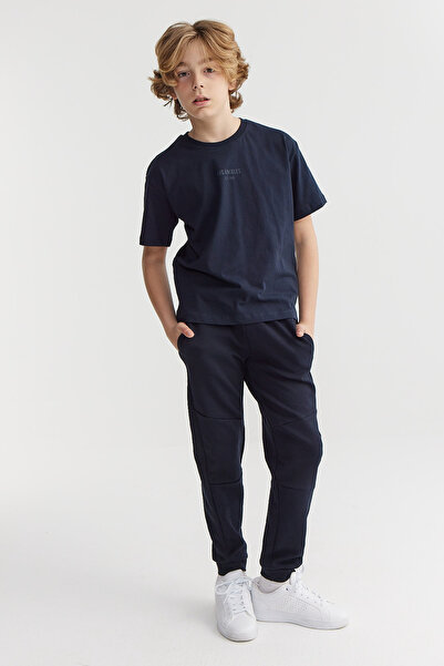 PAULMARK سروال رياضي للأولاد بتفاصيل خياطة مميزة