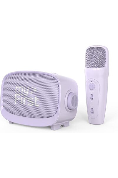 myFirst Voice 2 Portable Interactive Microphone & Wireless Bluetooth Karaoke Speaker (Violet)