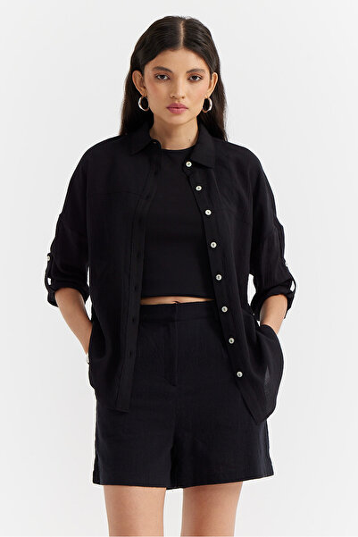 PAULMARK Γυναικείο πουκάμισο με λεπτή ραφή