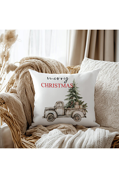 Evmila Husă de pernă din catifea cu model de pin 43x43 cm, două fețe, cu impr...