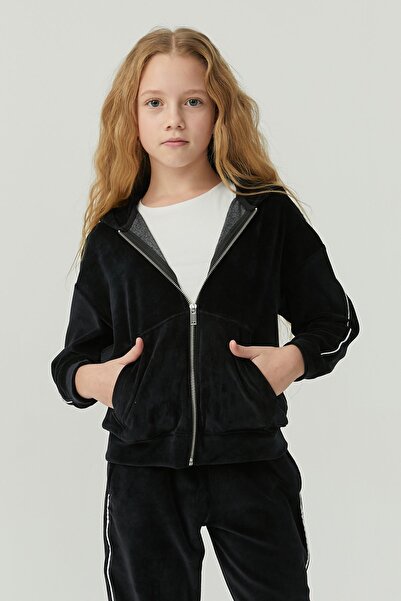 PAULMARK Κοριτσίστικο μπλουζάκι με βελούδο ριγέ