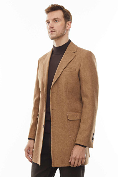 PAULMARK Ανδρικό κοντό παλτό από κασμίρ