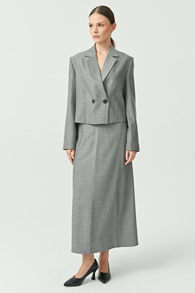 PAULMARK Fusta maxi țesută pentru femei