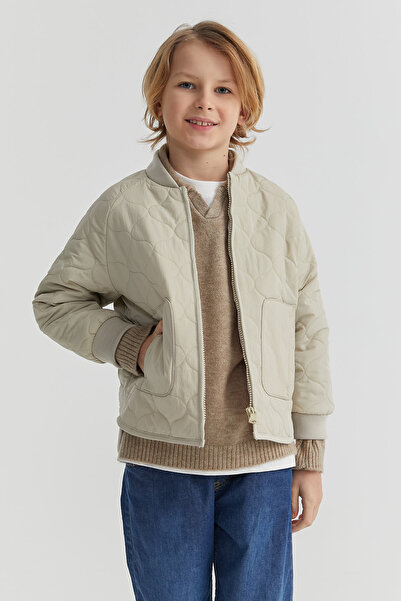 PAULMARK Λεπτό παλτό με καπιτονέ σχέδιο για αγόρια