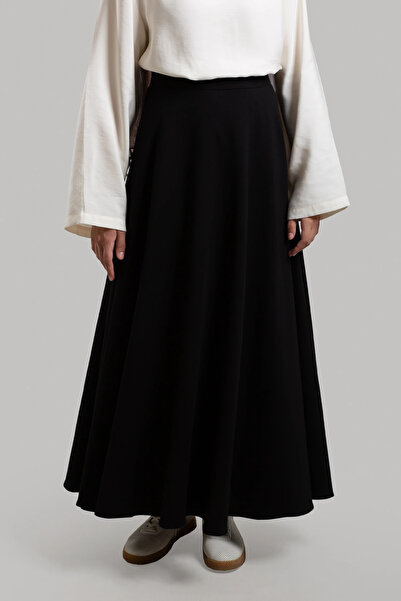 Lemaye Еластична плисирана пола - черна