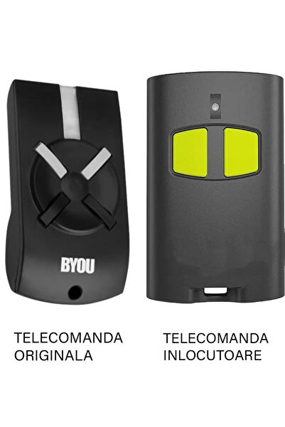 OEM Replacement garage door remote control BYou T2A 2 Buttons/ rolling code/ 433.92Mhz (649)