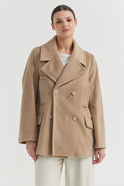 PAULMARK Жіночий короткий кашеміровий пальто