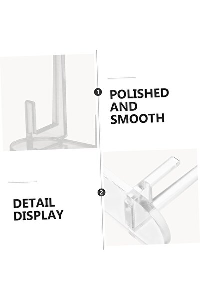 Slasa Vinyl Record Display Stand Acrylic Holder for Albums 10x7.2x3.5 cm