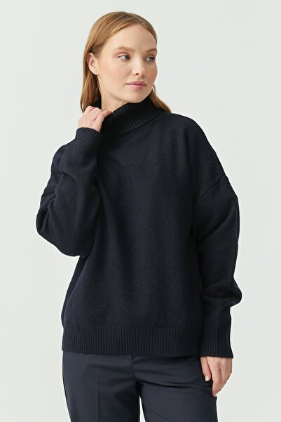 PAULMARK Γυναικείο πλεκτό πουλόβερ με ζιβάγκο Oversize