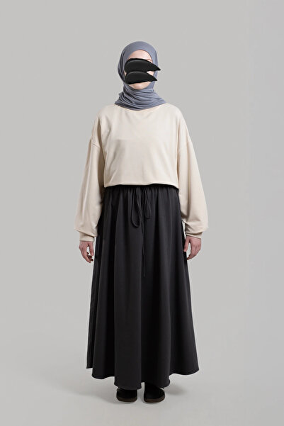 Lemaye Прилепваща по фигурата спортна пола с шевове - димно сива