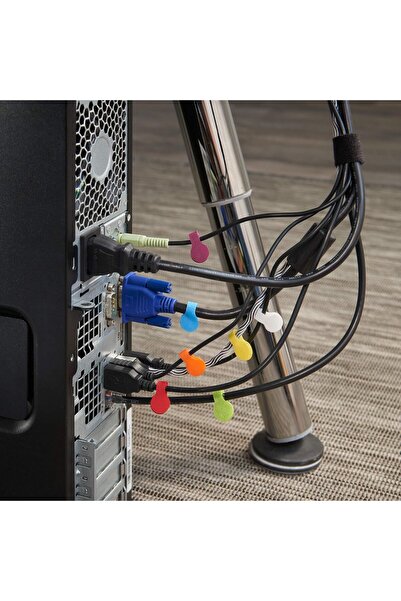 Wrap-It Storage Small Multicolor Cable Identification Labels - 60 Pack