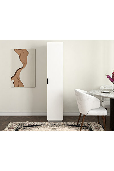 satenhome TEK KAPAKLI 5 RAFLI ULTRA ÇOK AMAÇLI MUTFAK BANYO KİLER DOLABI