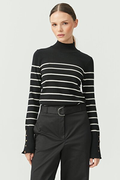 PAULMARK Pulover de damă cu jumătate de gât tricotat