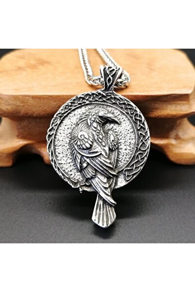 Viking Nordic Mythology Raven Tree of Life S+ Quality 316L Stainless Steel Non-Tarnish Necklace