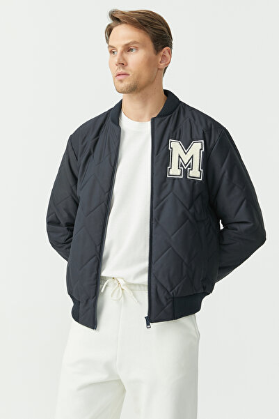 PAULMARK Men's Embroidered Bomber Jacket