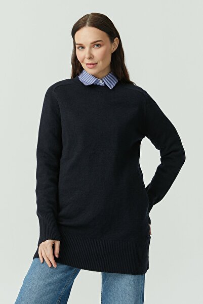 PAULMARK Γυναικείο πλεκτό τούνικ με λαιμόκοψη