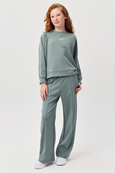 PAULMARK Pantaloni de sport pentru fete cu talie elastică