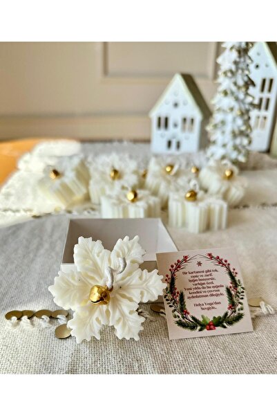 Yılbaşı Kar Tanesi Soya Wax Kokulu Mum
