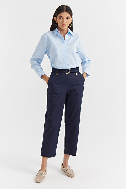 PAULMARK Women's Belted Trousers