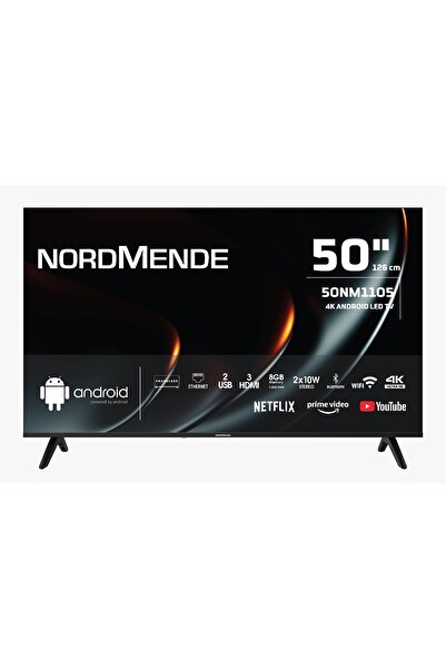 Nordmende 50NM1105 Frameless 4K Ultra HD 50" 127 Ekran Uydu Alıcılı Android Smart LED TV