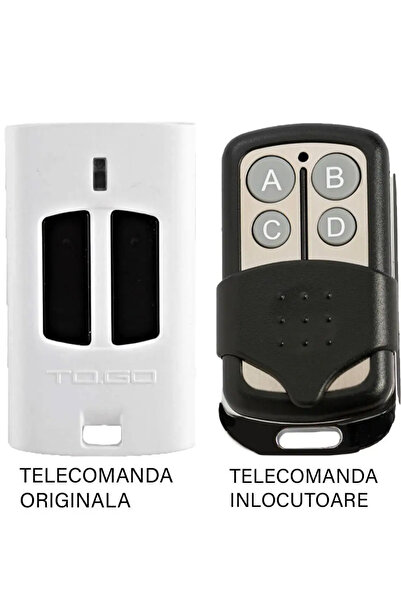 OEM Telecomanda inlocuitoare 2 butoane frecventa 433.92MHz Beninca WP2 compatibila cu originalul (802)