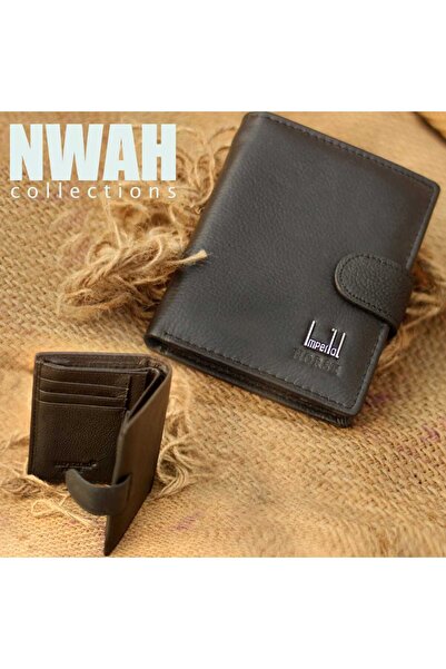 Genuine Imperial Horse Leather Wallet Book Style with Button – Premium Box Pa...